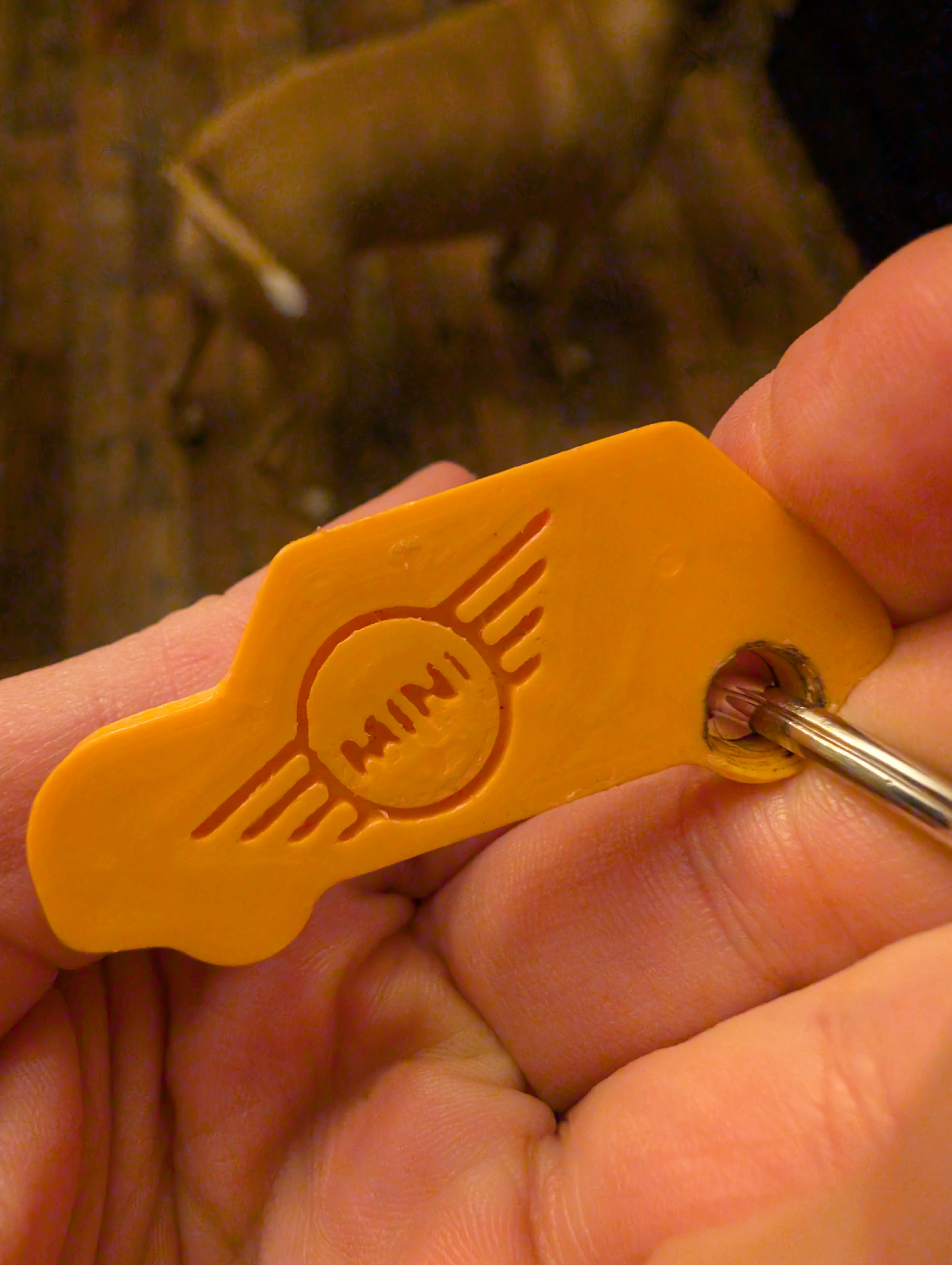 Mini Cooper Silhouette Keychain