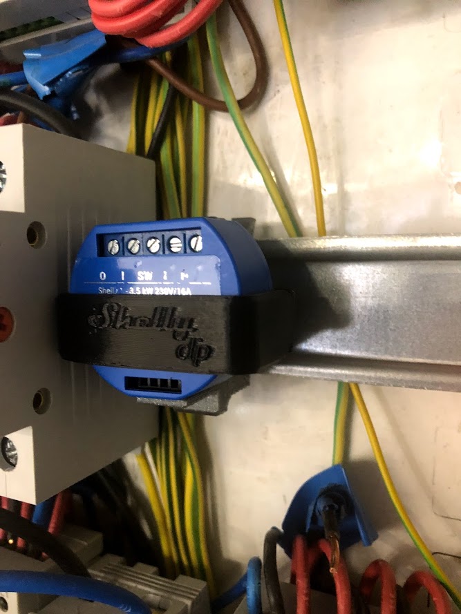 Shelly1 and Shelly2 DIN rail mount