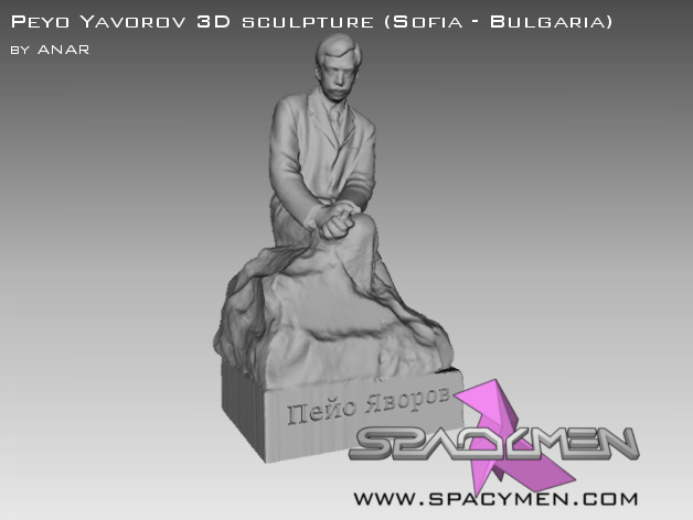 Peyo Yavorov 3D sculpture (Sofia - Bulgaria)
