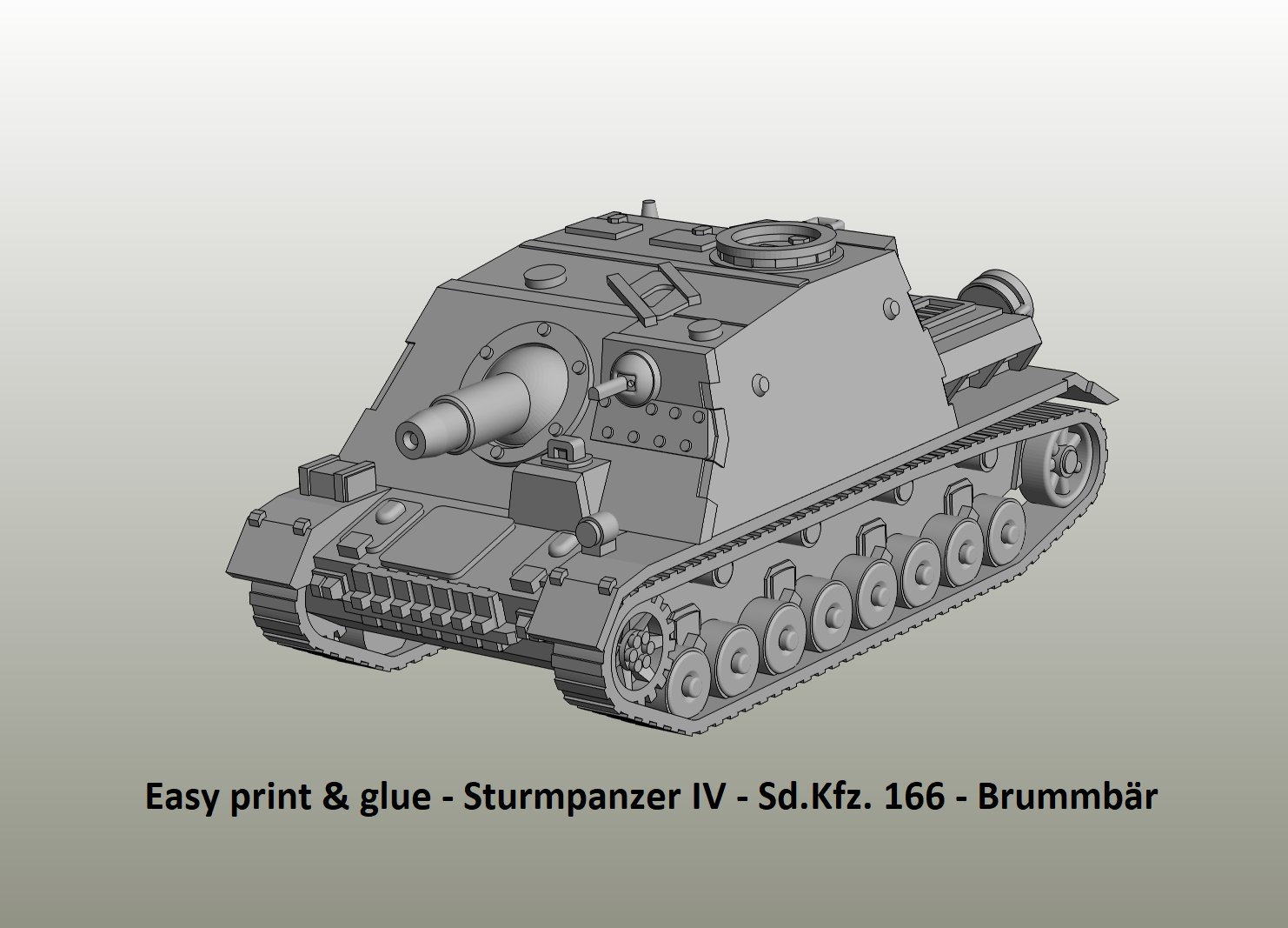 Sturmpanzer IV - Sd.Kfz.166  Brummbär
