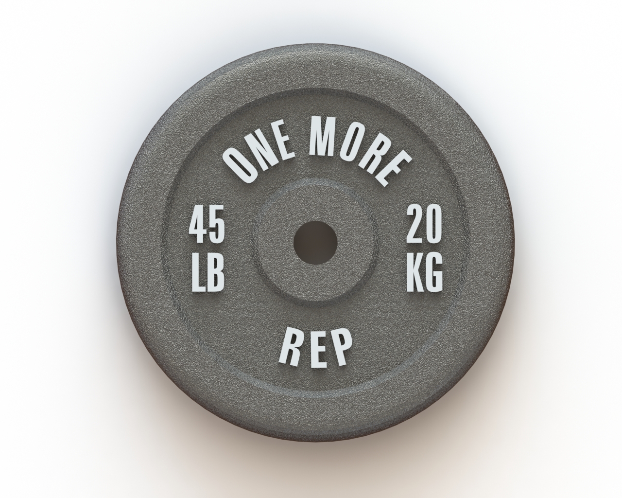 One More Rep Old School Plate