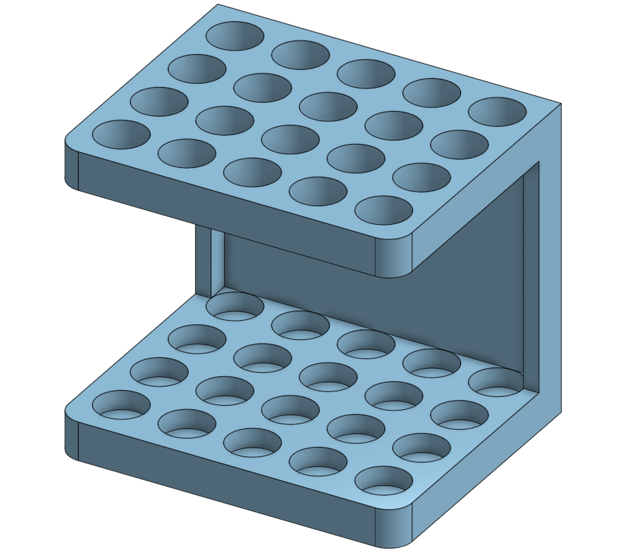 Stand for 20 test tubes