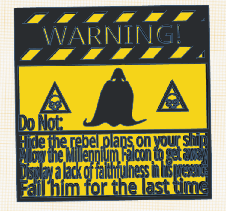 Darth Vader warnings