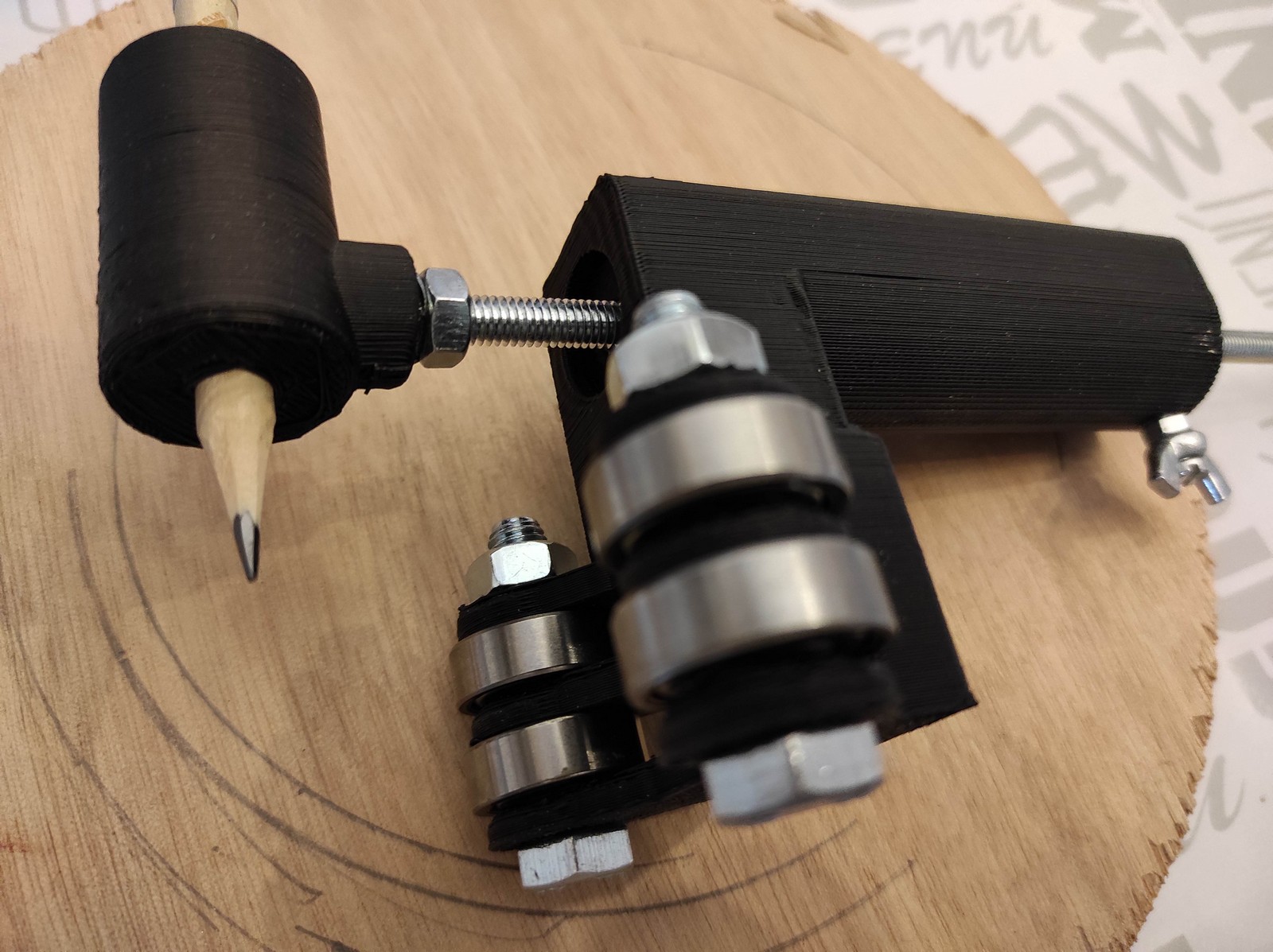 Handworking Linear Arc Wood Scriber Tool