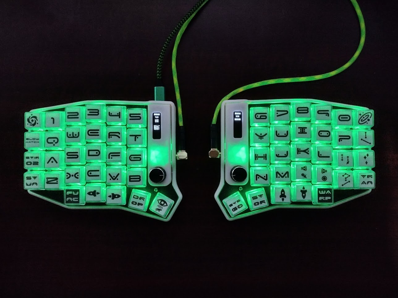 REFC LABS Sofle RGB Split Ergo ColStag Keyboard Full Dress Case