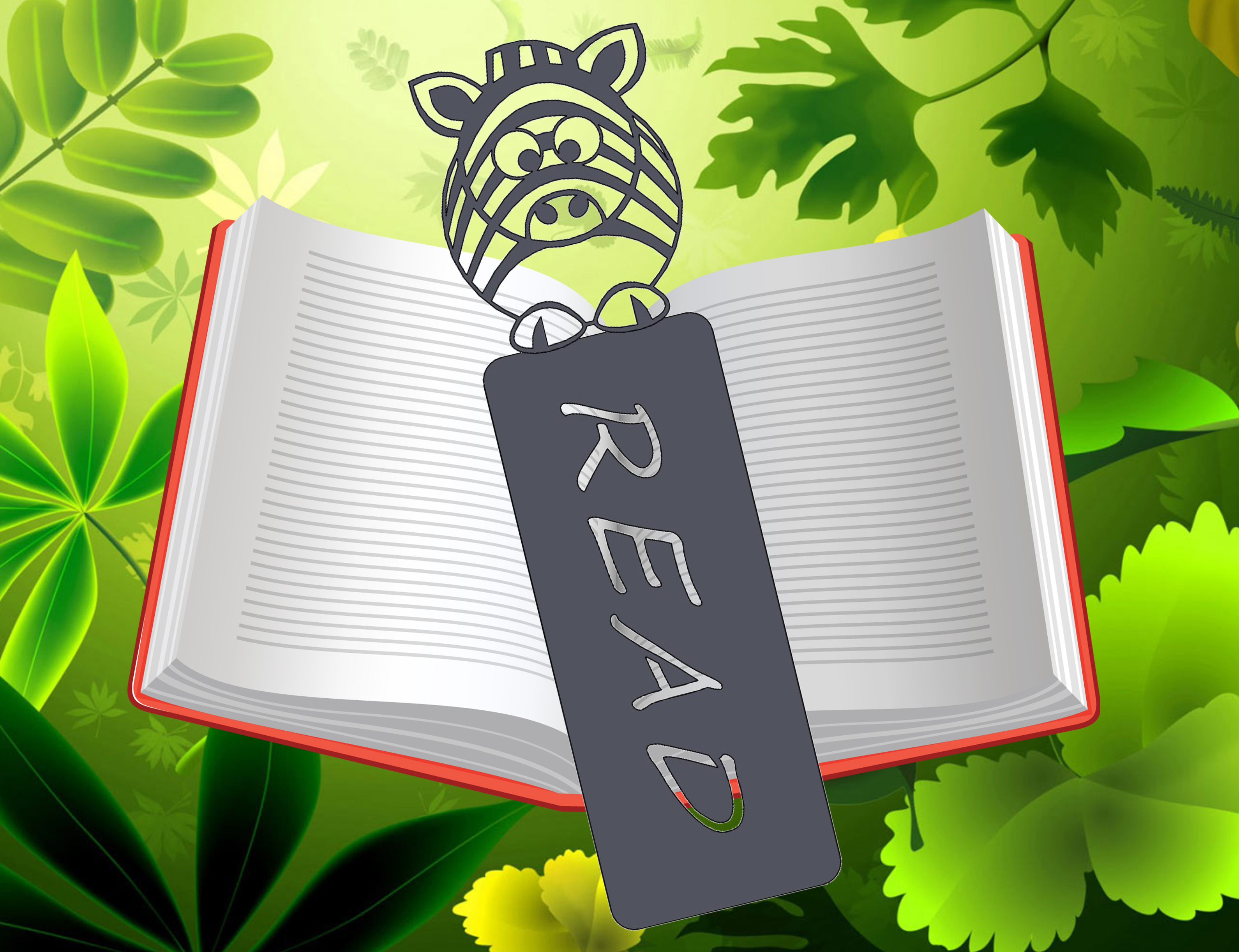 Zebra Bookmark