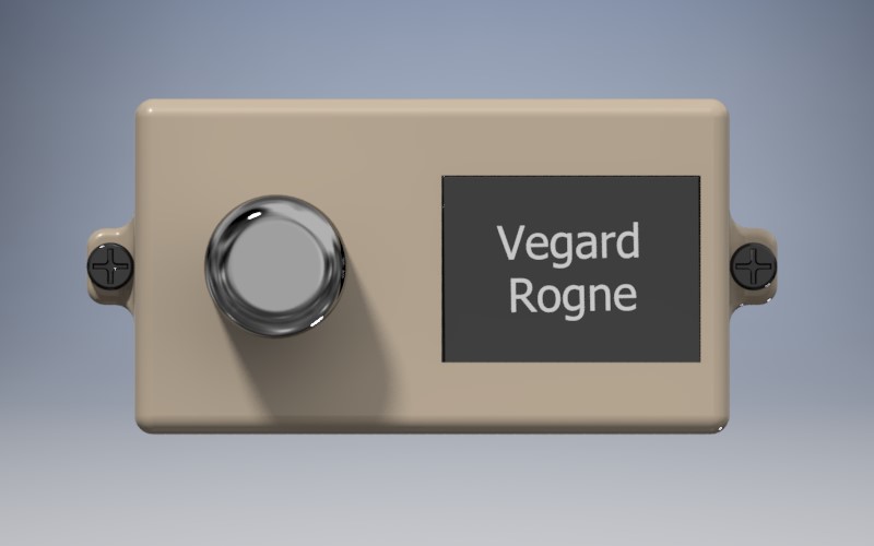 Enclosure for OLED LCD and Rotary Encoder