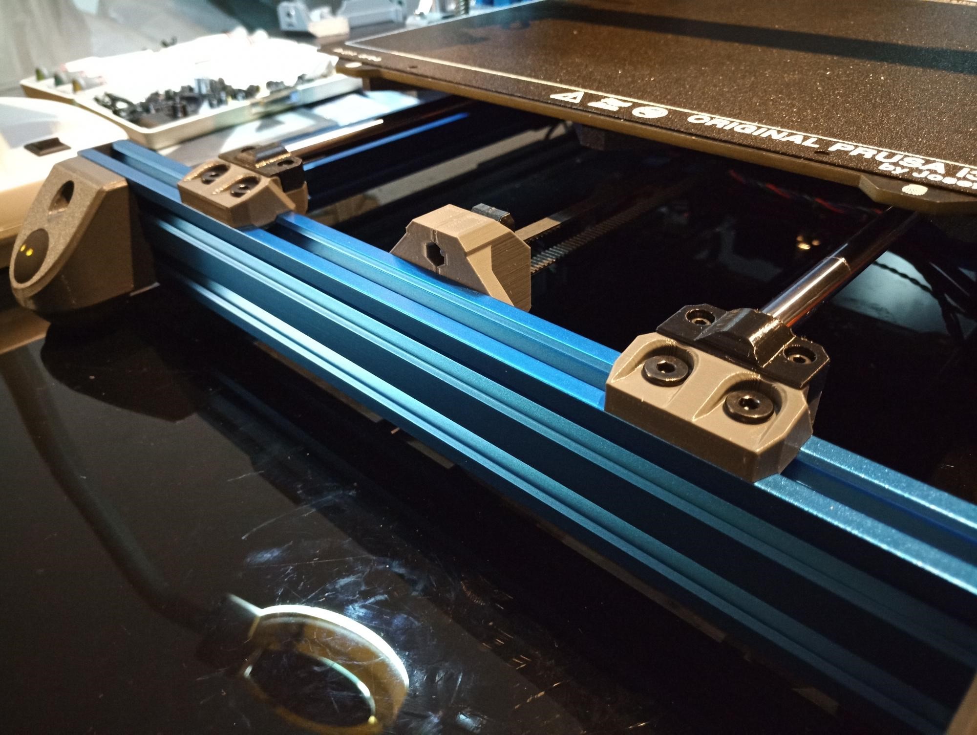 Prusa Bear rods holder without cable ties