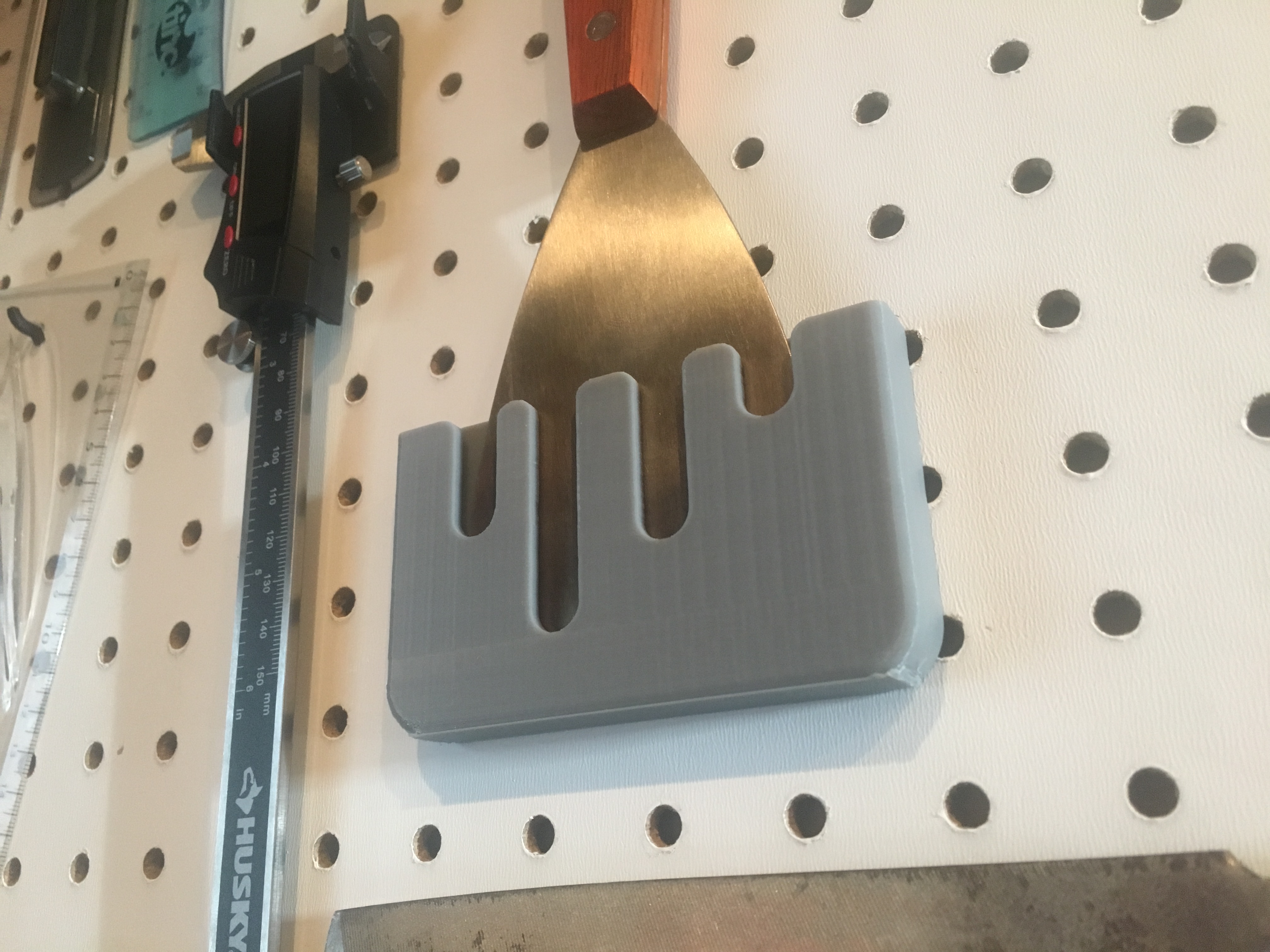 Bed Scraper pegboard holder