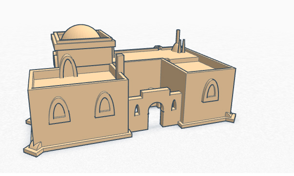 large Homstead with small courtyard (x-wing)