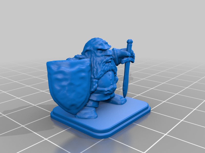 HeroQuest Dwarf Shield Short Sword