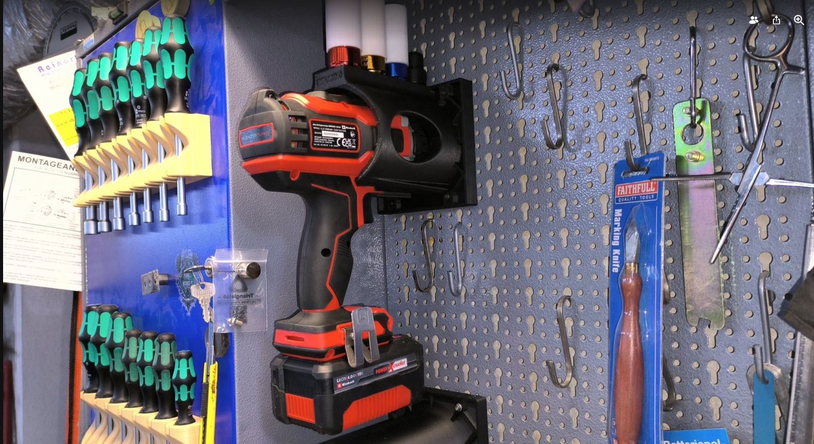 Halter IMPAXX0 18/400 tool wall mount