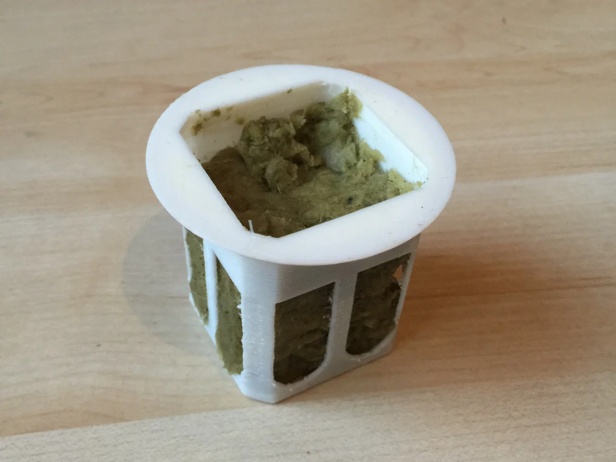 2" Net Pot for Square 1.5" Rockwool Blocks