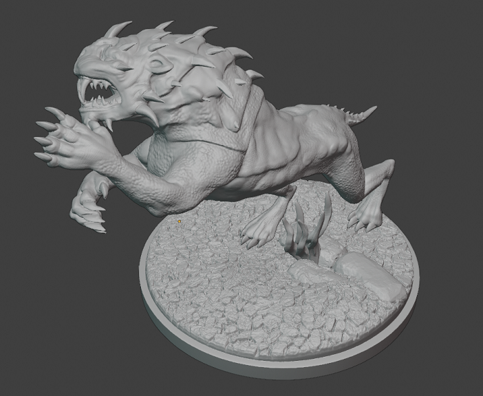 A Caragor for Middle Earth Videogame
