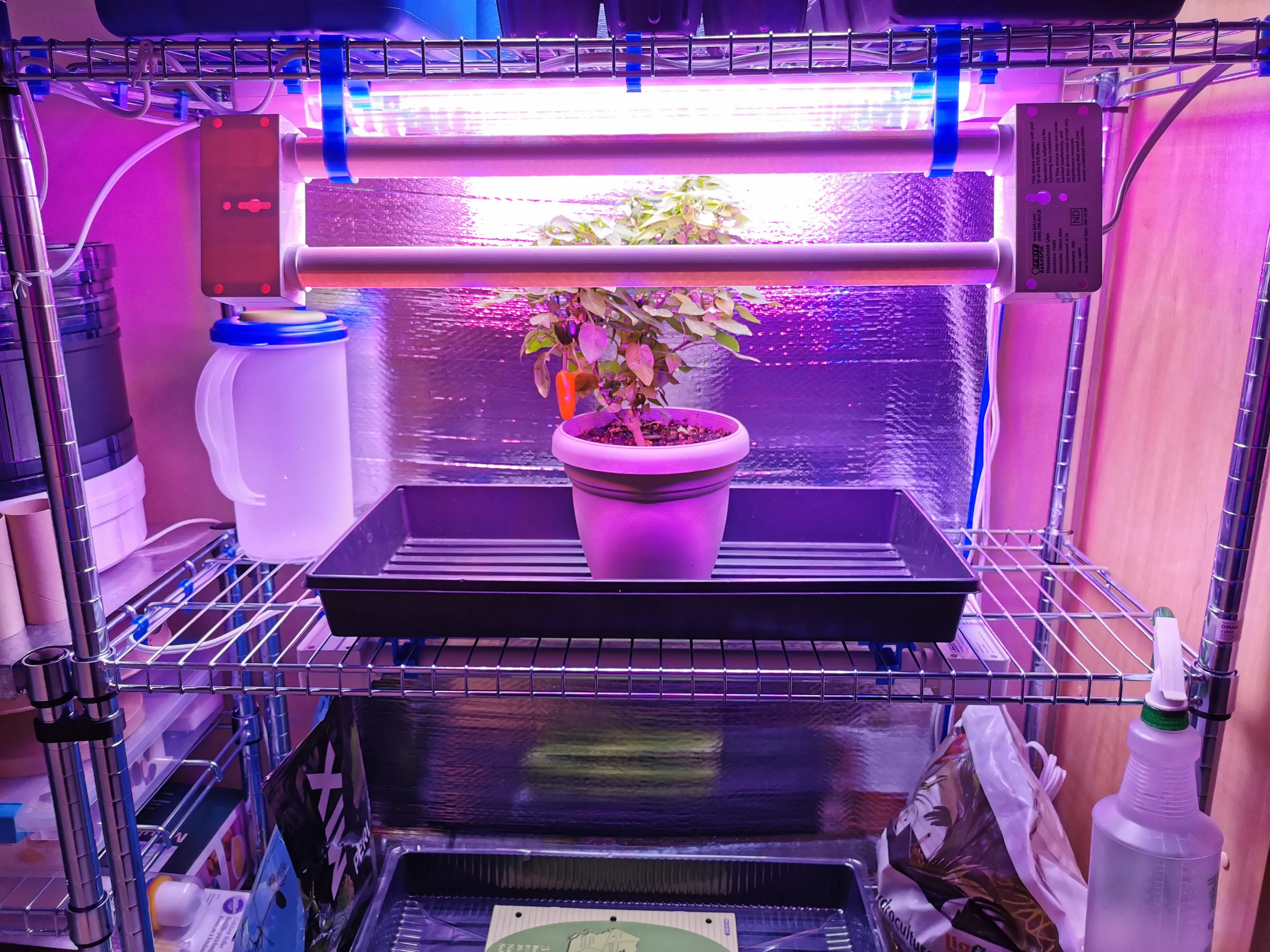 Grow Light Support for IKEA OMAR Shelves