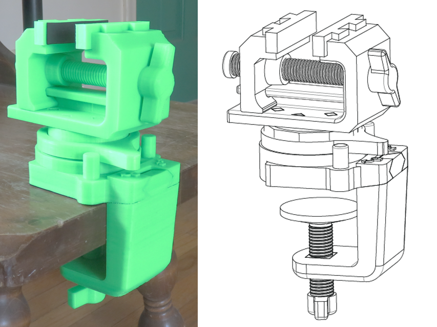 Swivelling Vise "Kermie"