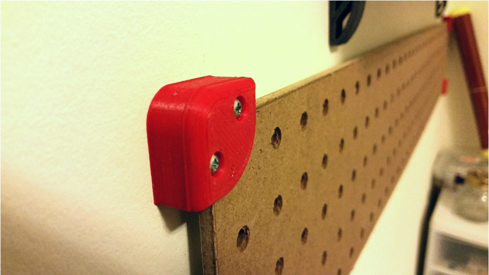 Peg Board Corner Brackets