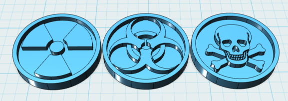 WMD Nuke Chem Bio tokens / coins