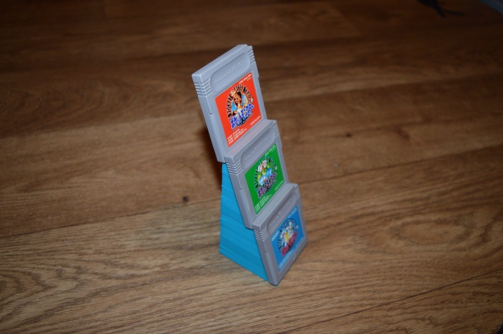 Gameboy Cartridge Display Holder - 3 Cartridges