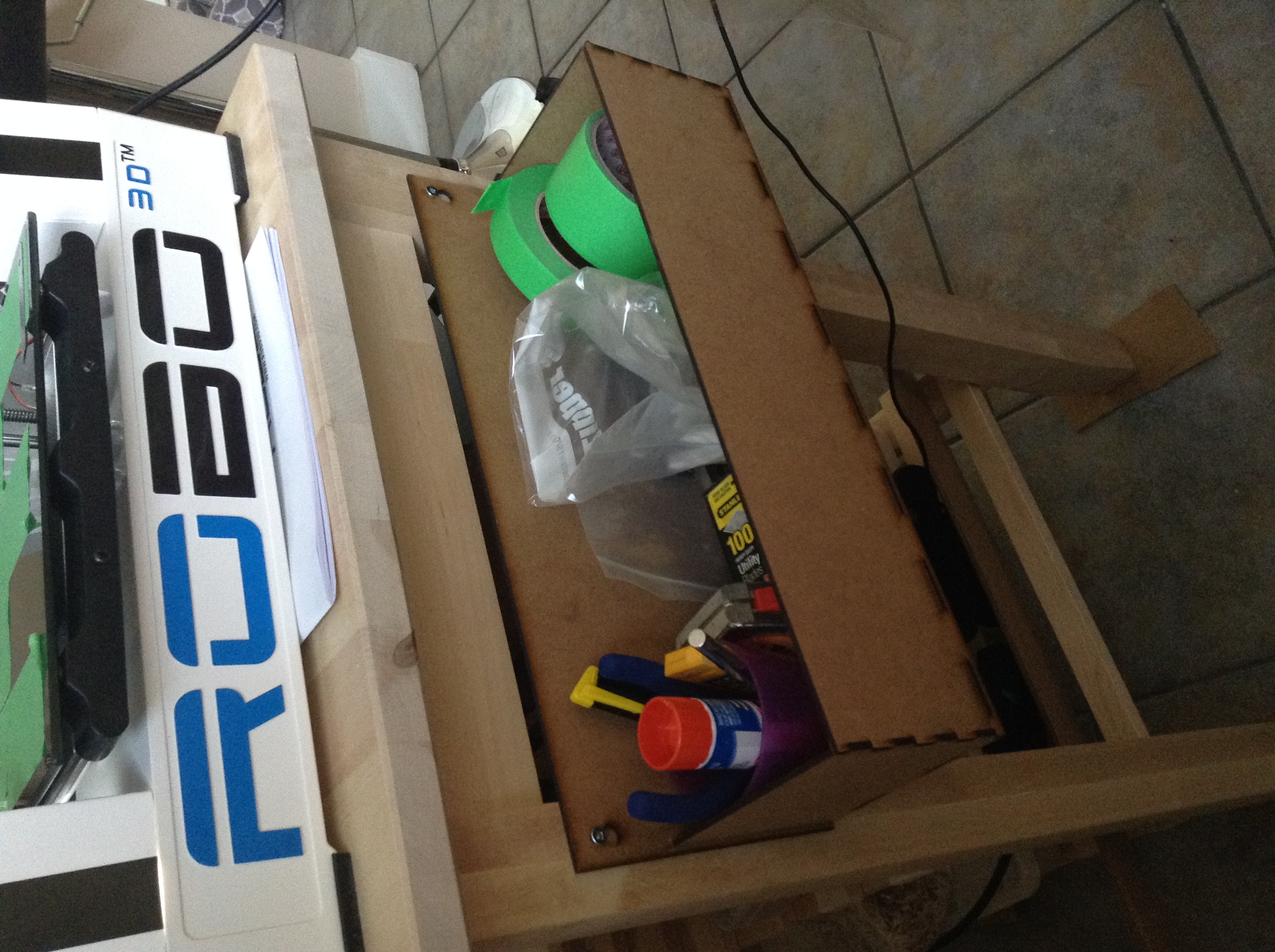 Lasercut utility rack/shelf for Ikea Bekvam kitchen island.