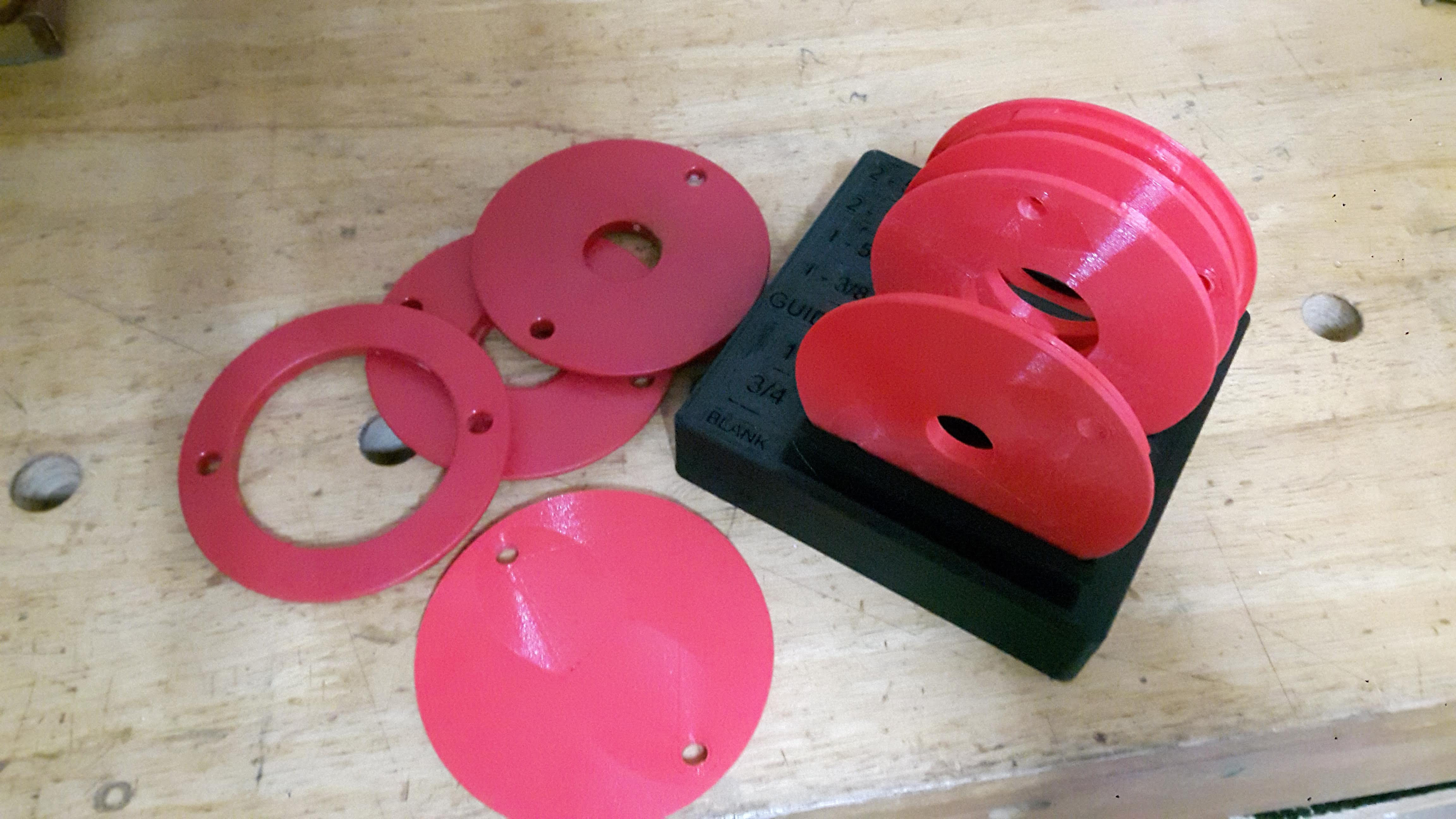 Router plate insert storage box