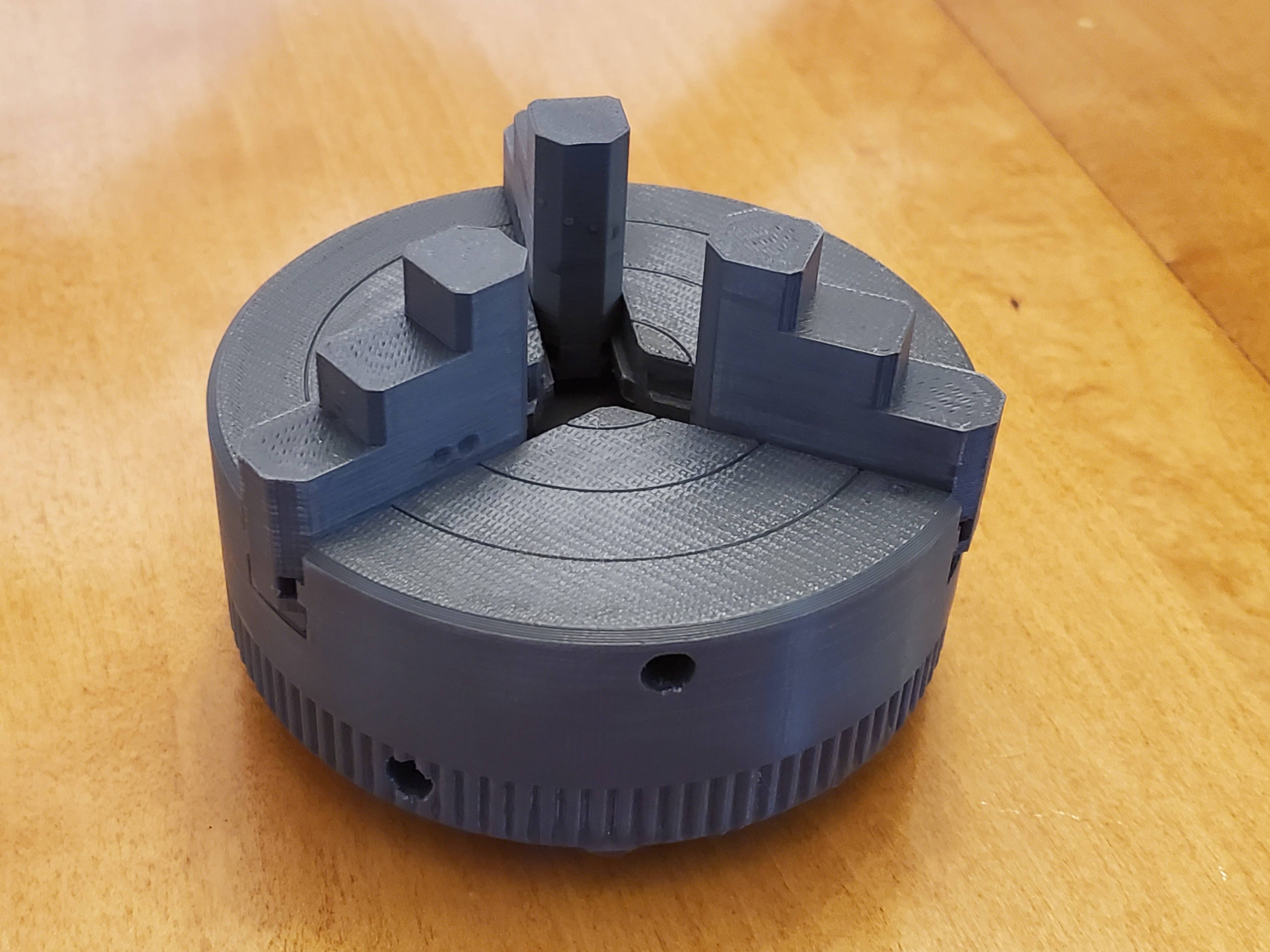3 jaw scroll chuck
