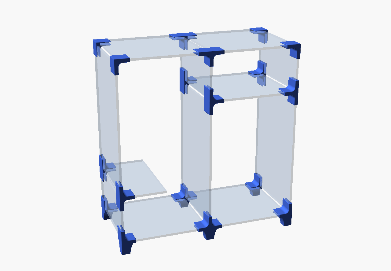 Custom made shelving system