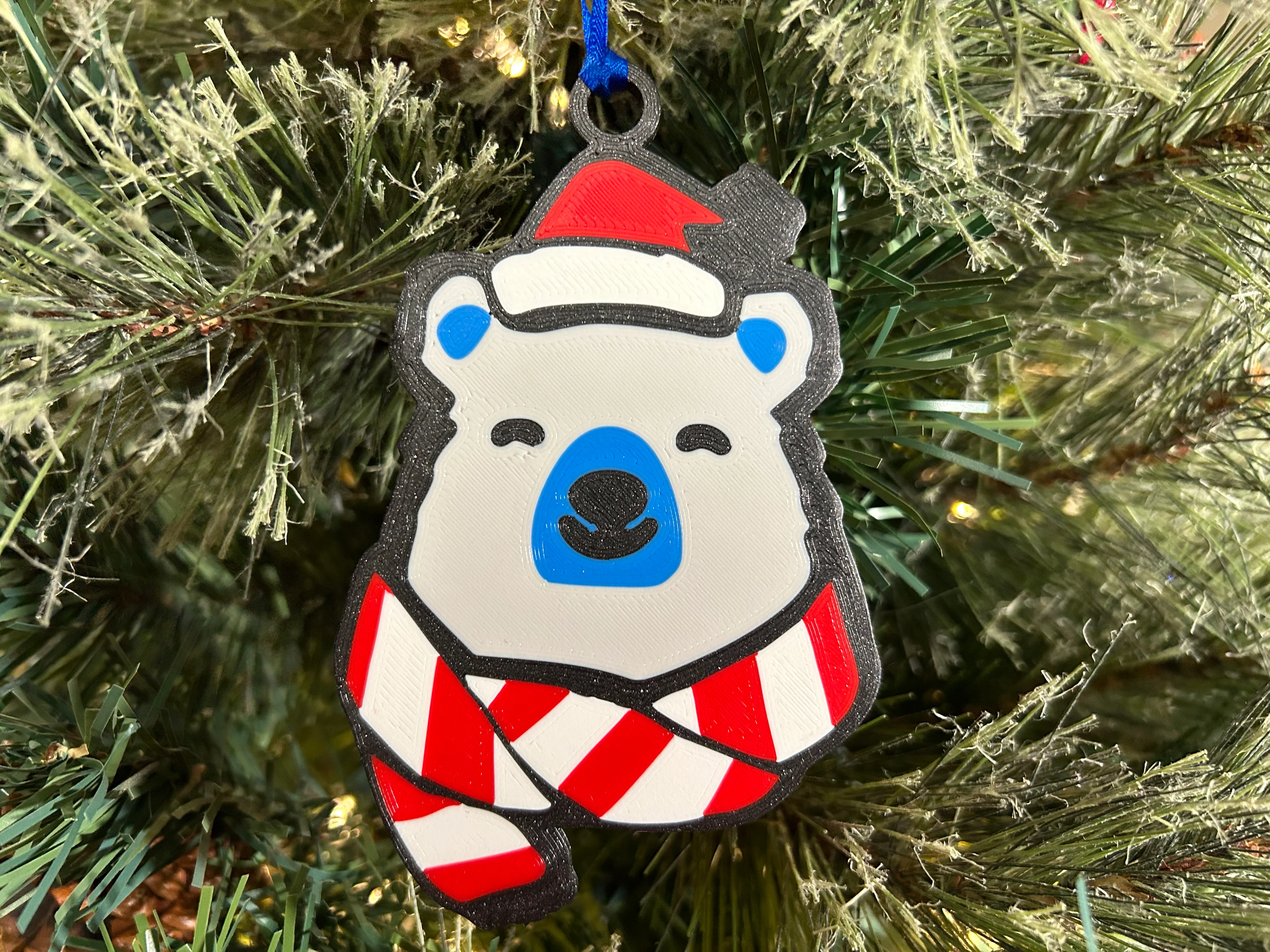 Christmas Polar Bear Ornament