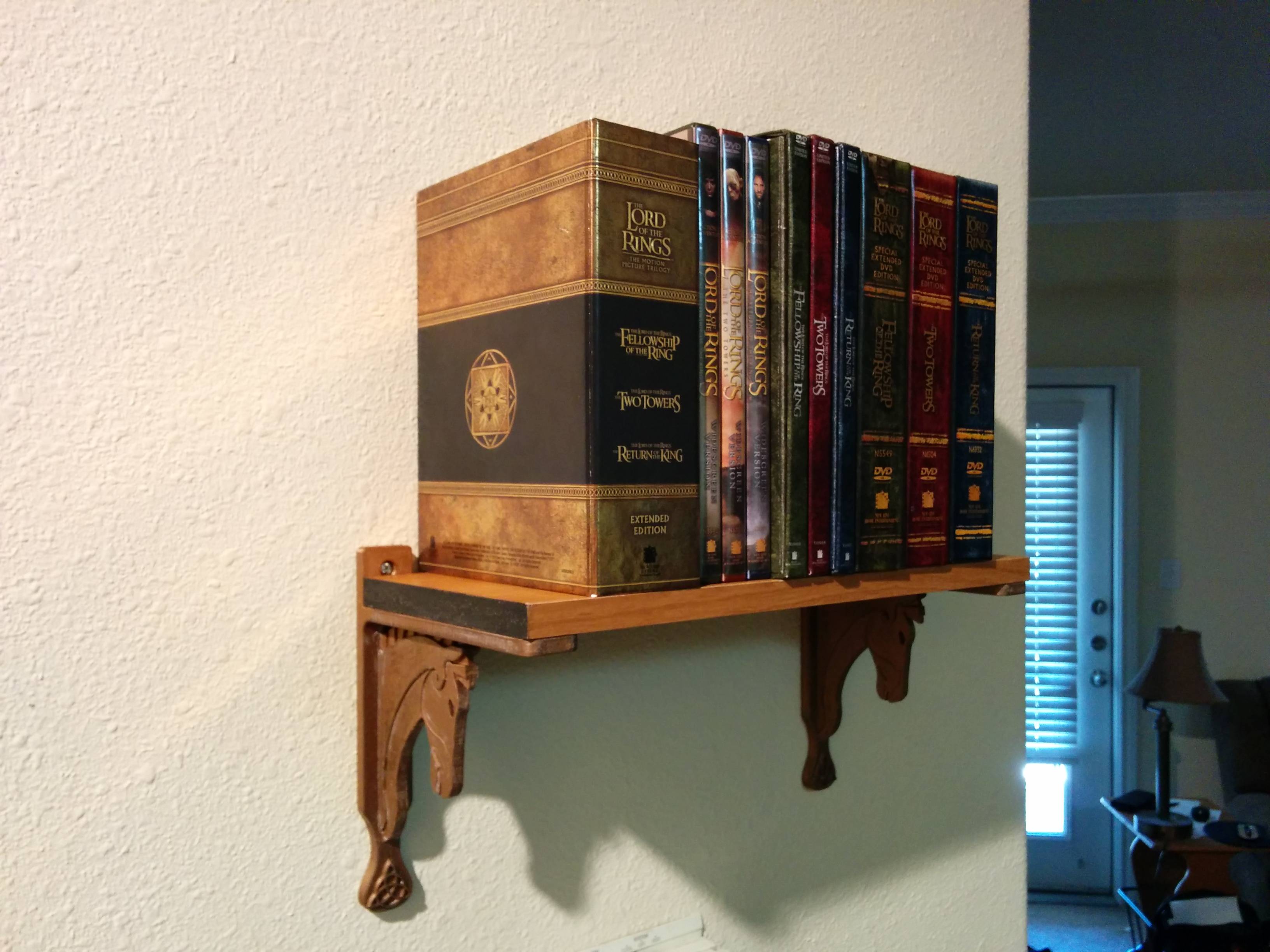 Riders of Rohan inspired shelf bracket