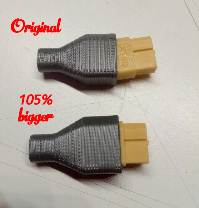 XT60 cap - 5% bigger