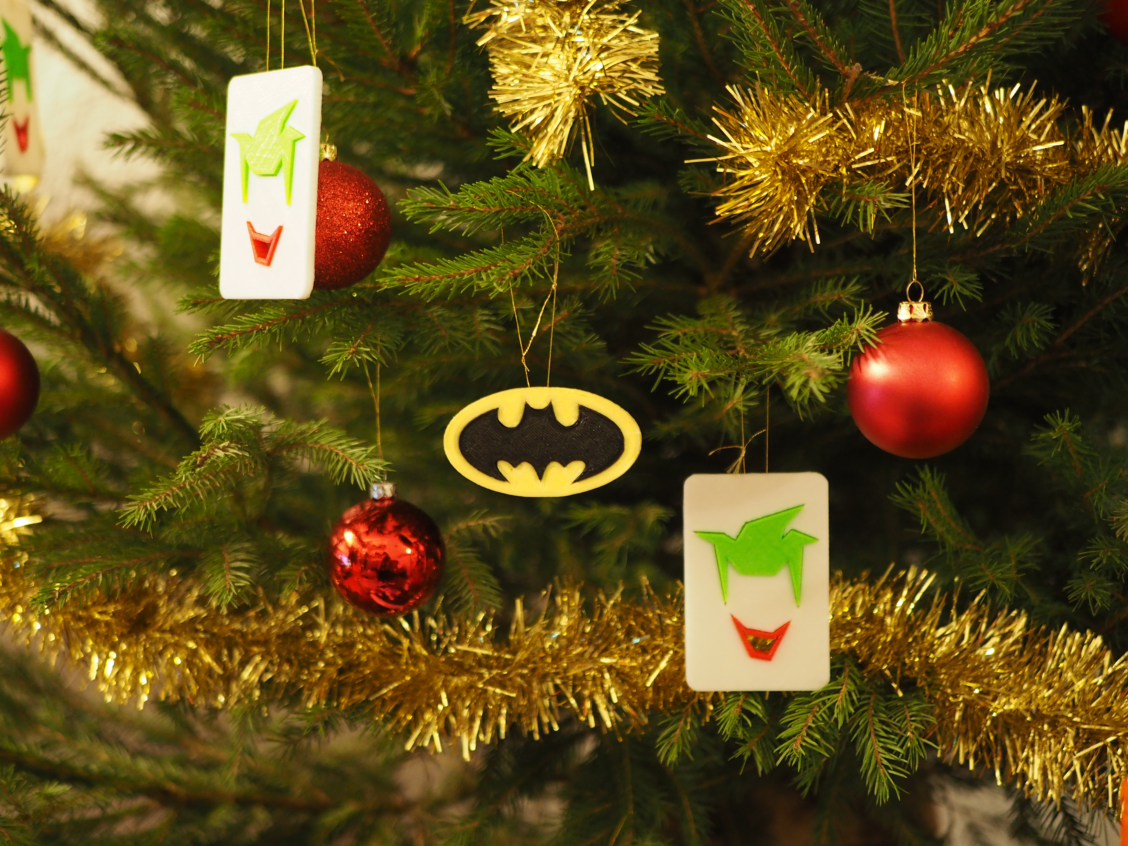 Batman/Joker christmass ornament/ Décoration de noël