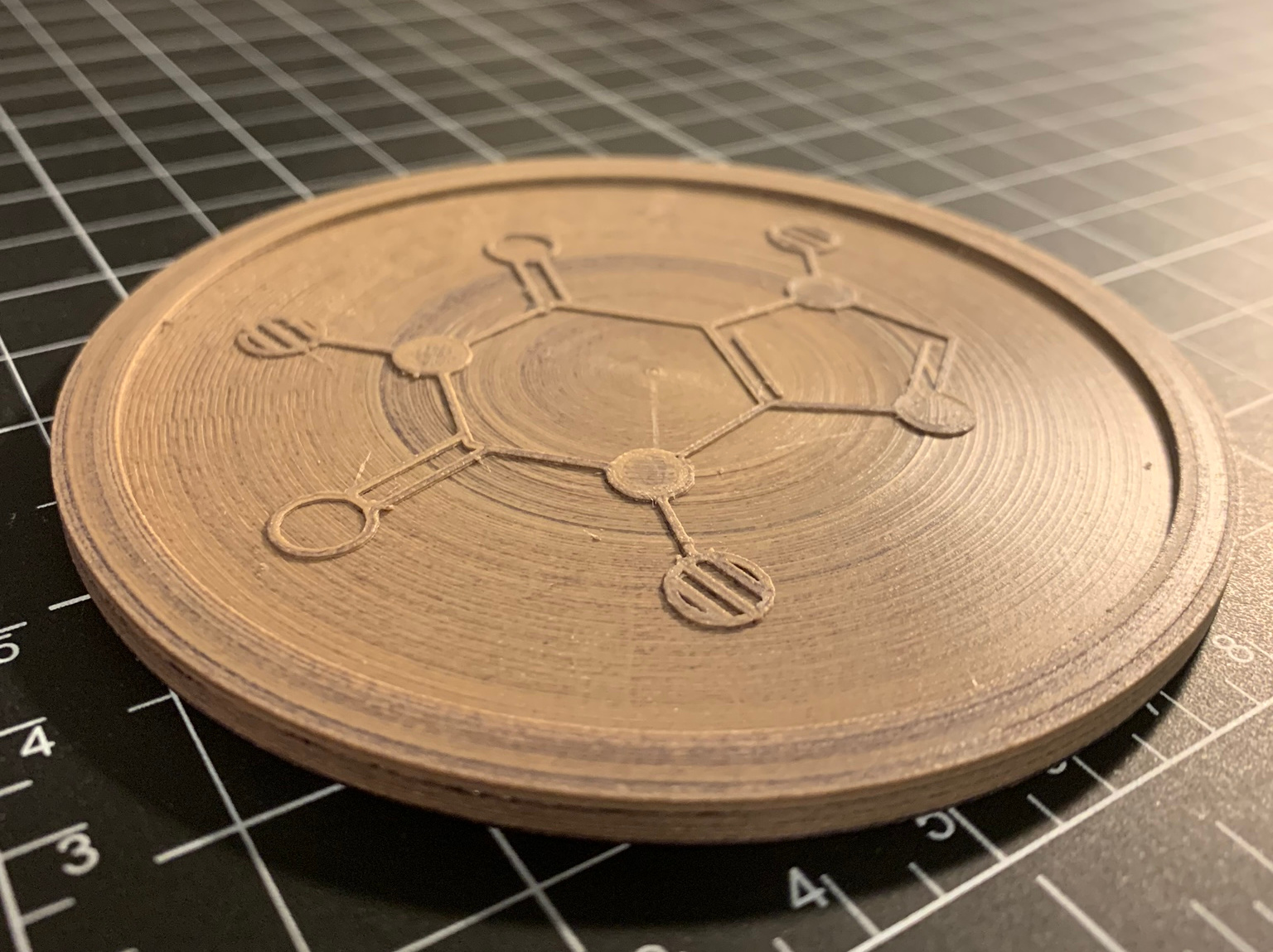 Caffeine Molecule Coaster