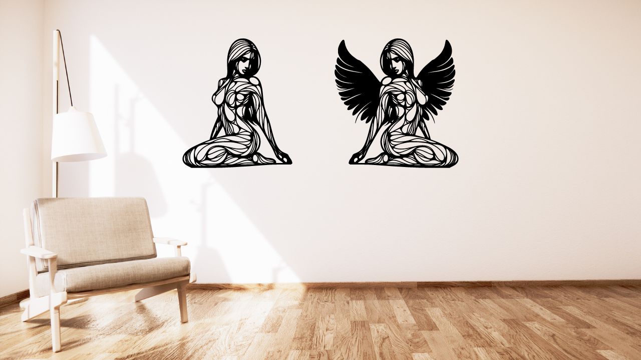 Angel / Anděl 2 wall or table decoration