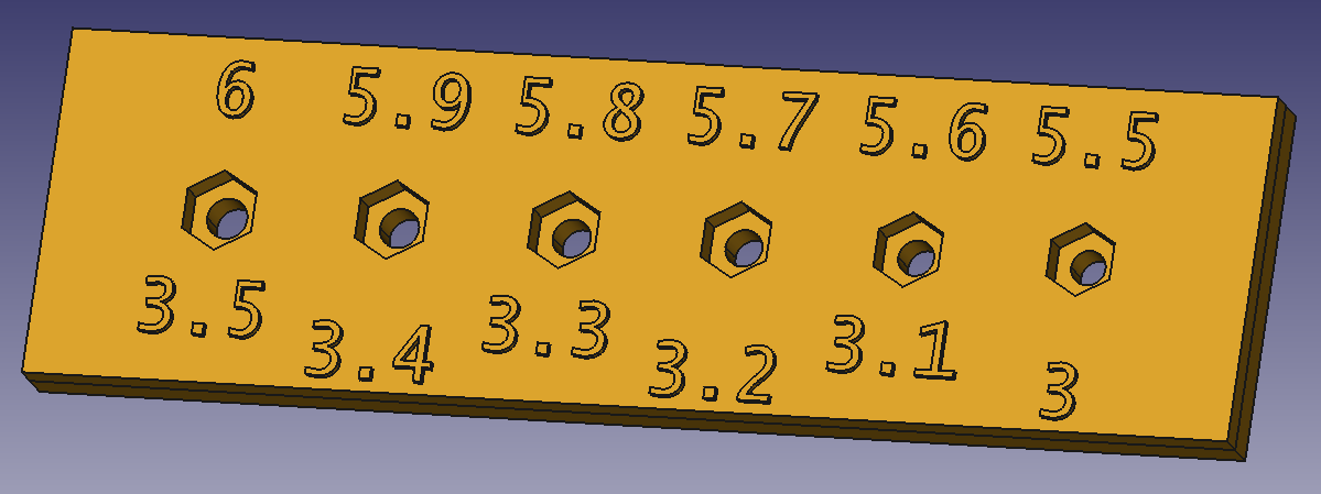 M3 bolt & nut calibration - estimate printer's XY expansion