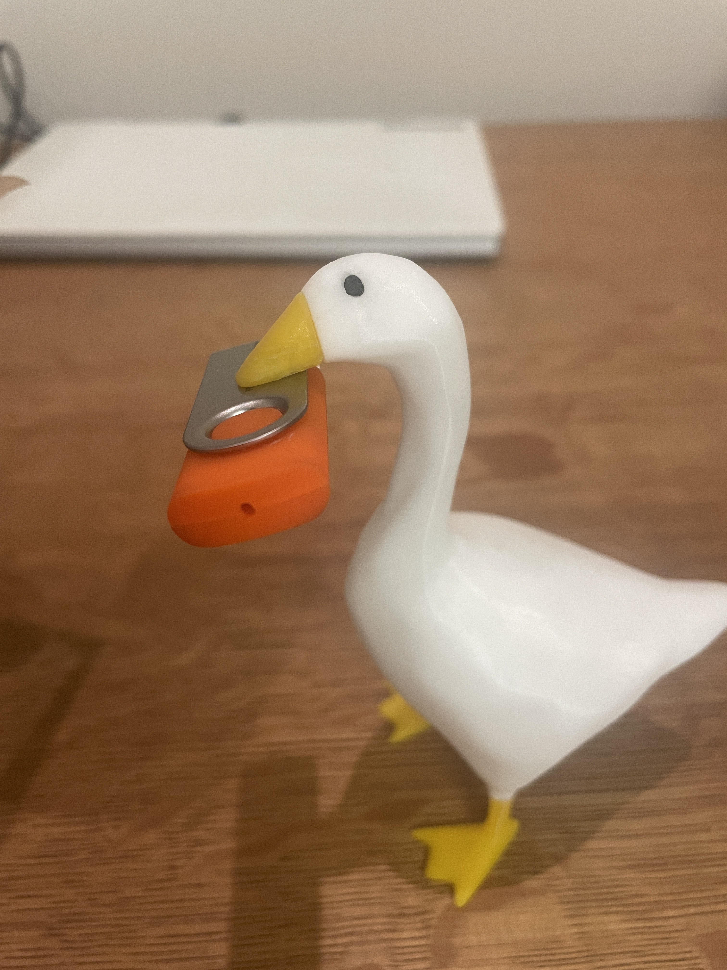 Entitled Goose from Untitled Goose Game - magnet inside beak