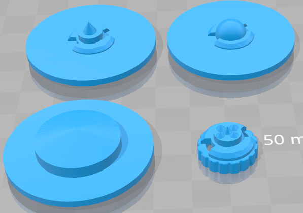 Experimental Zero-G Beyblade Tips