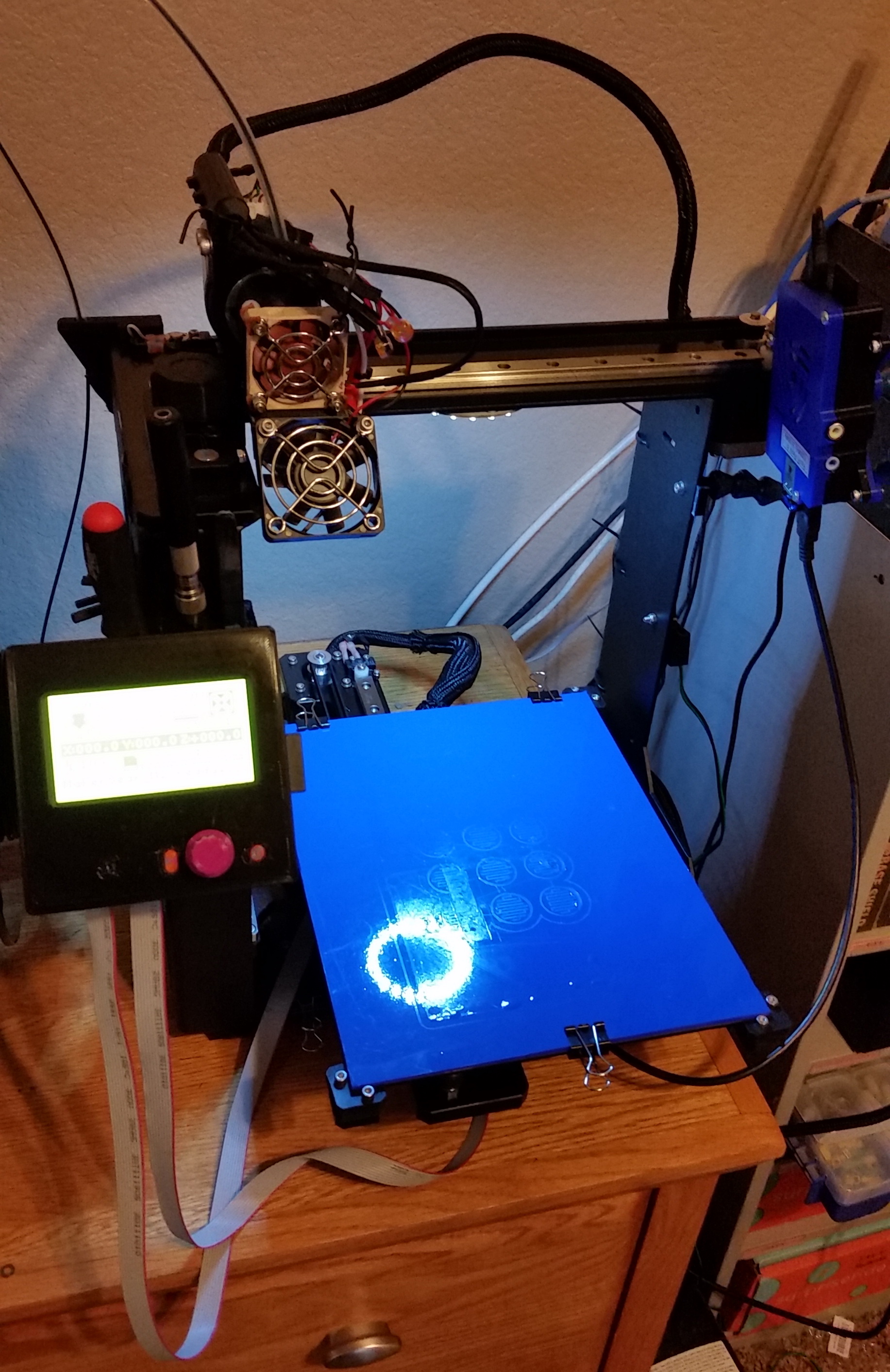 MakerGear M2 Tool Holder with LCD Mount