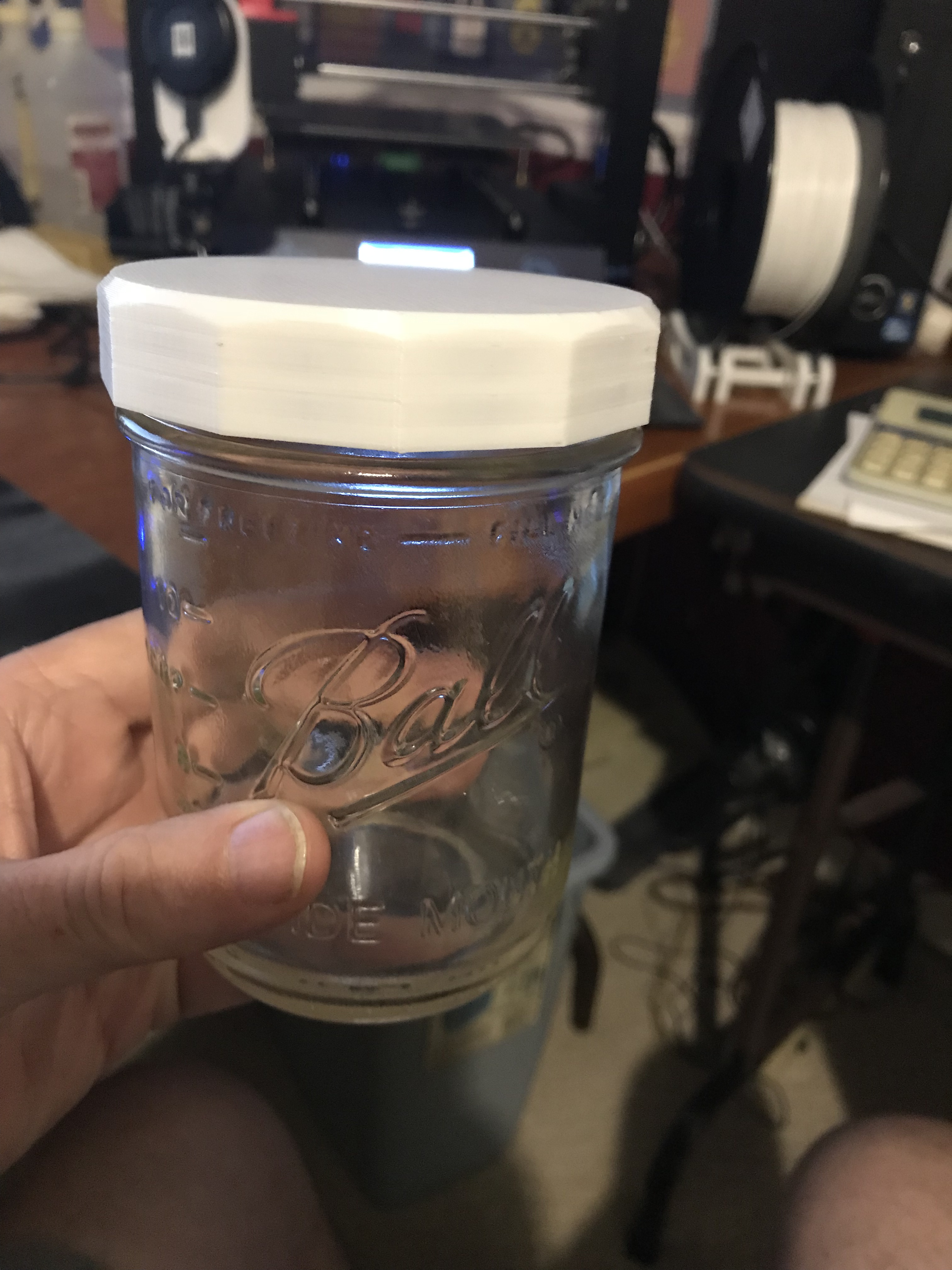 Wide Mouth Mason Jar Lid Chamfered Edges