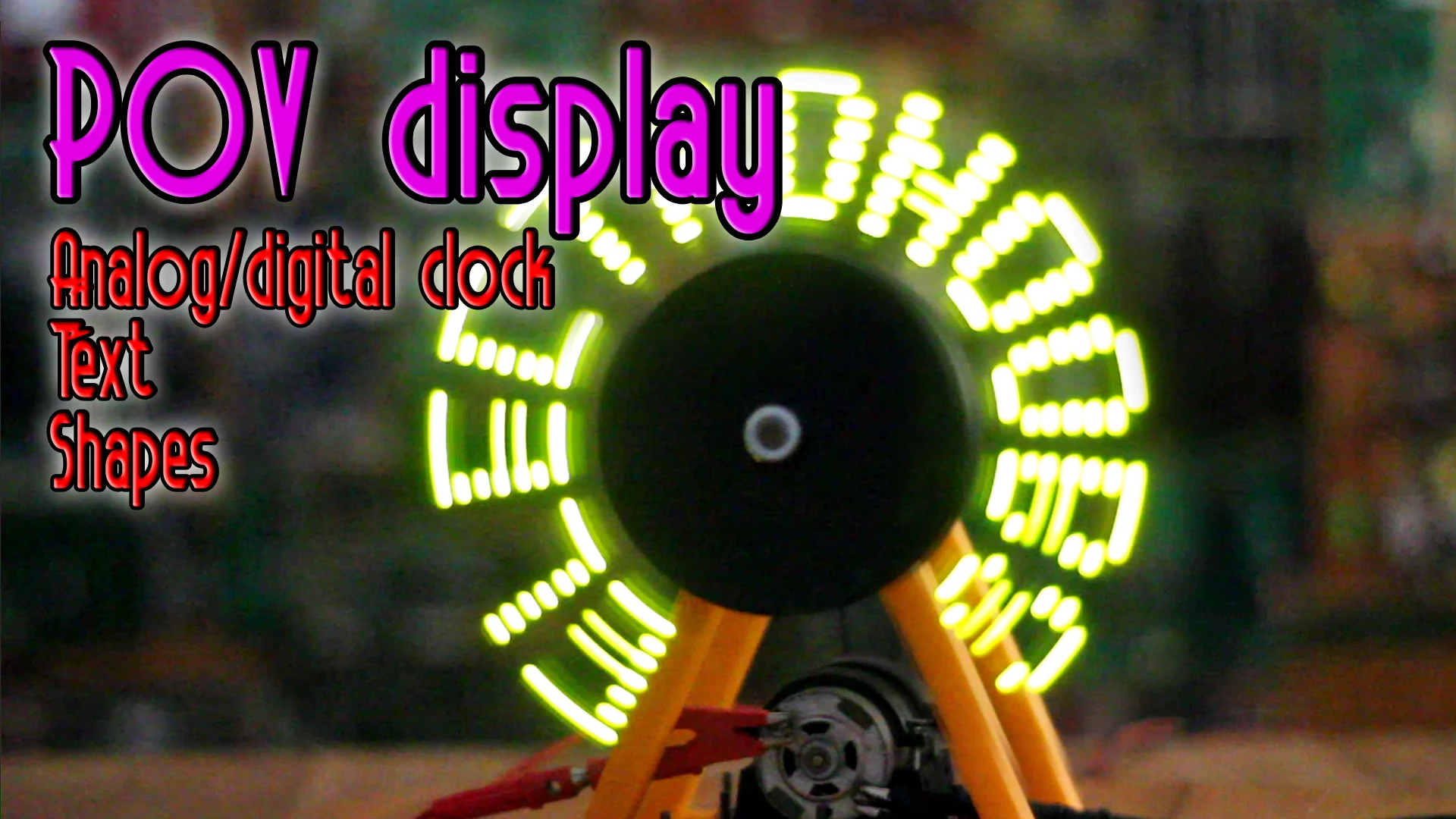 Arduino POV dsiplay