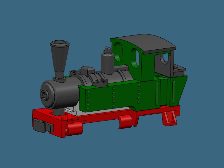 HOf Freelance DB BR99 Feldbahn Mallett Loco for Rokuhan SA001-1 Z Shorty