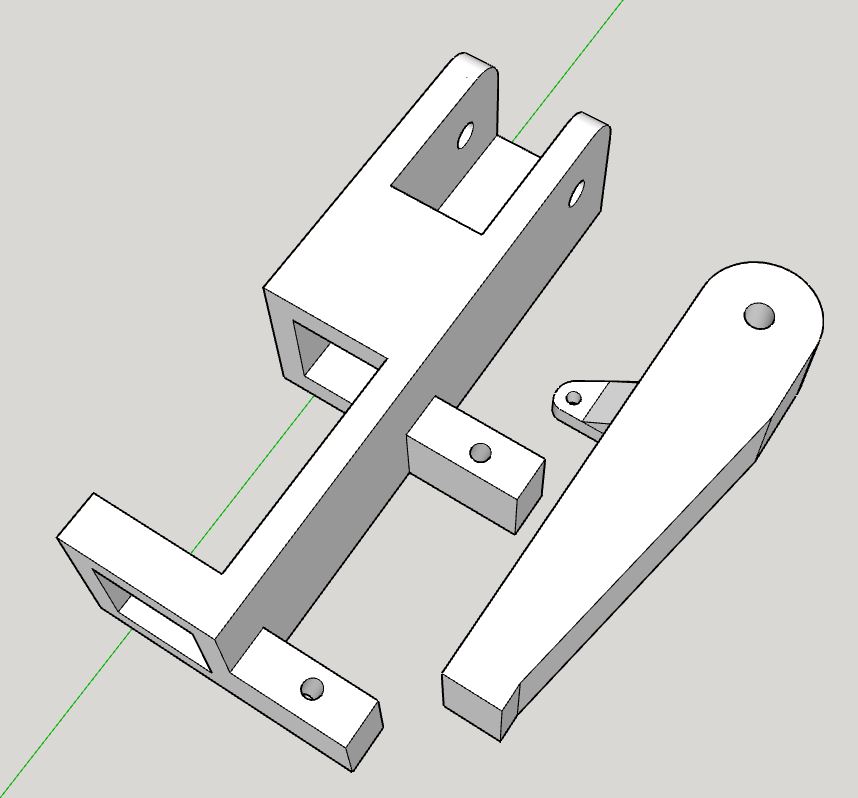 VTOL tilt motor mount mechanism