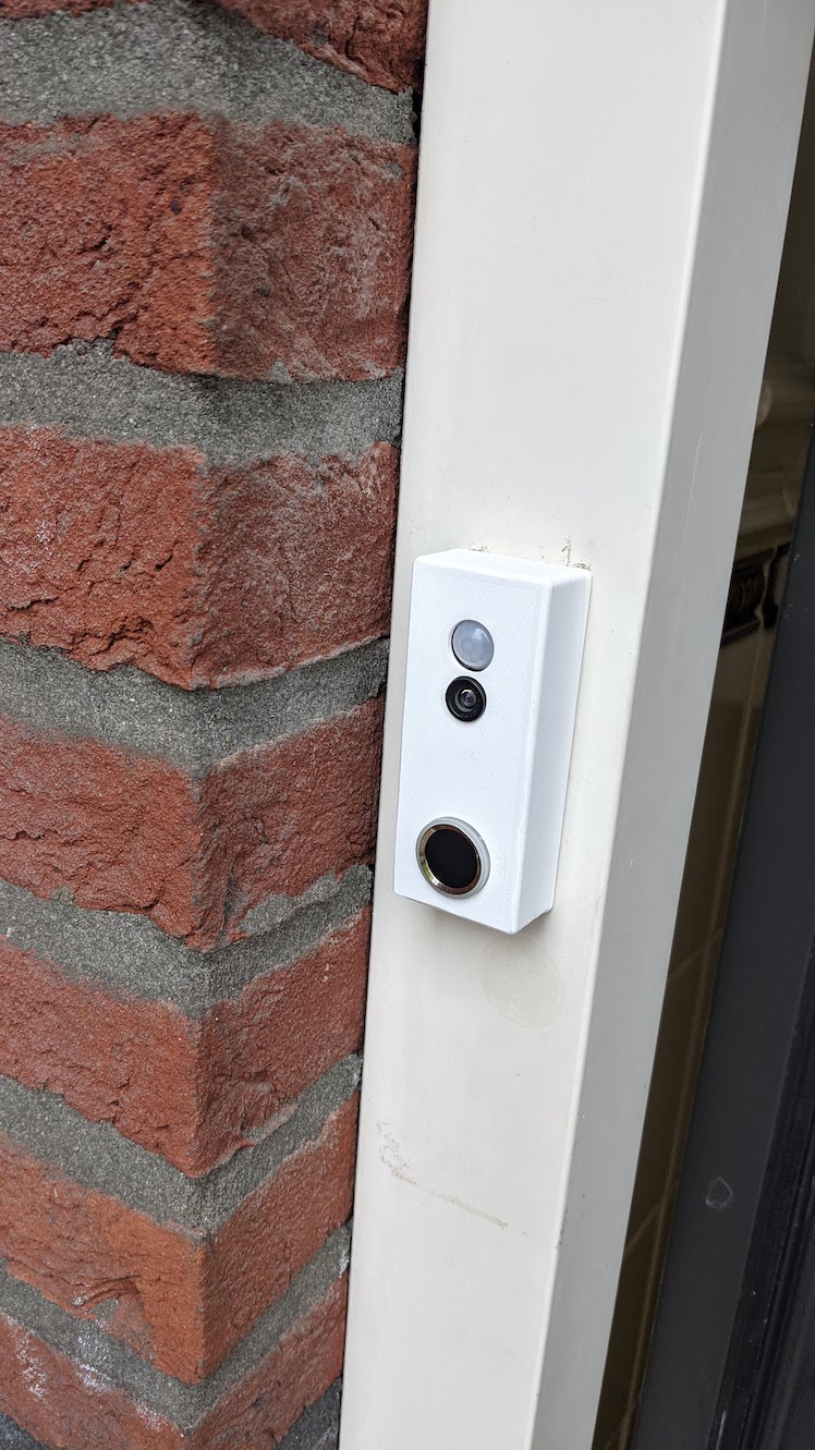 Doorbell with fingerprint, camera and PIR
