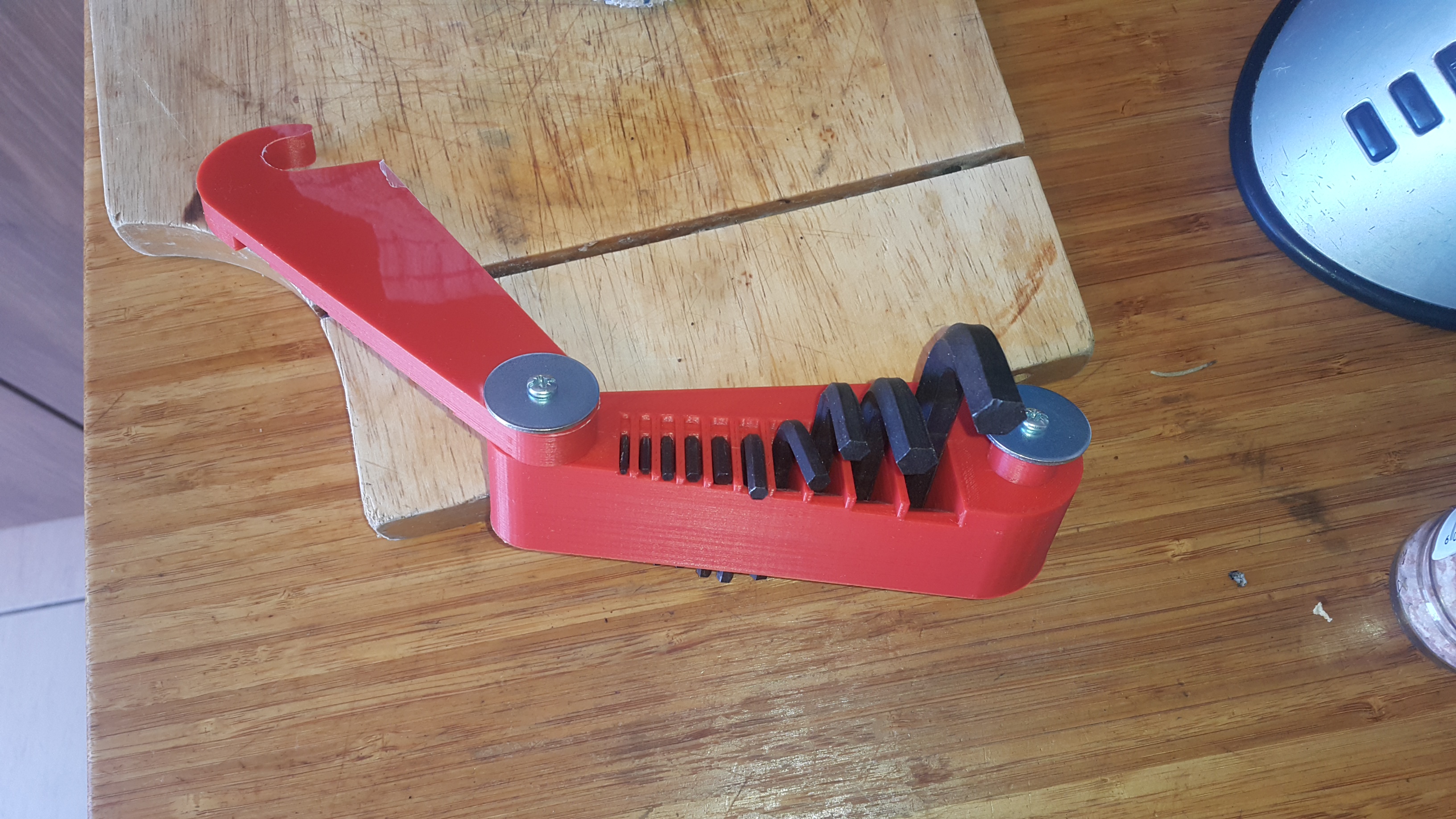 Metric lockable Allenkey holder