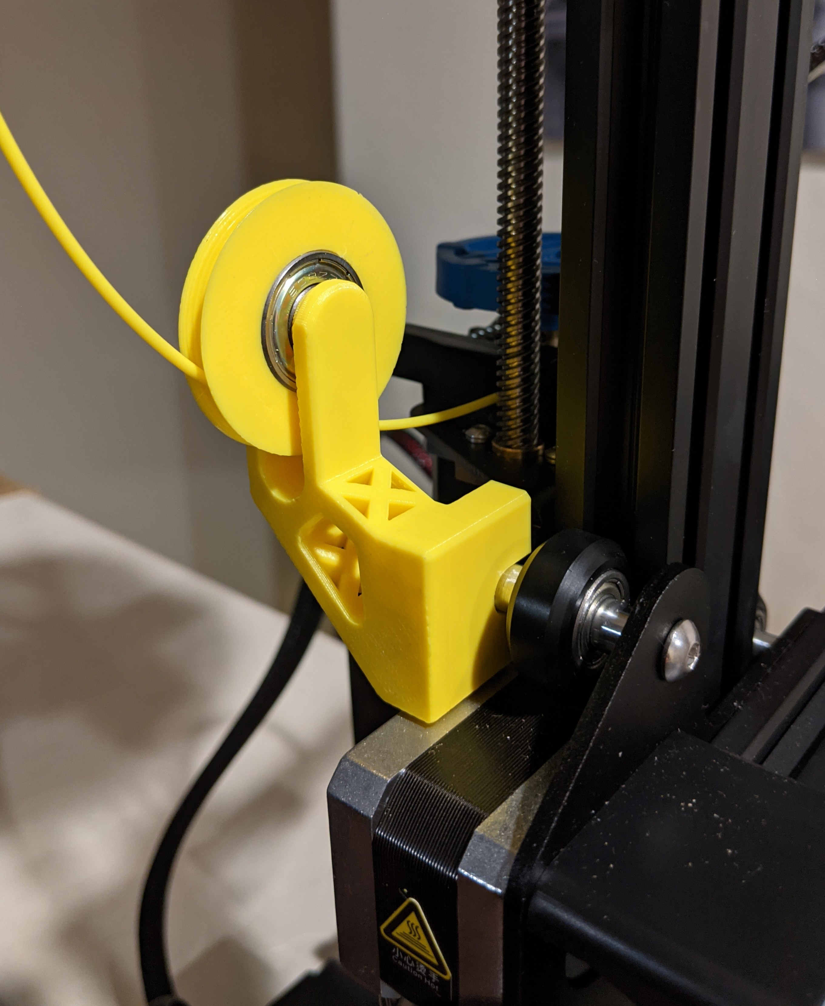Ender 3 and 3 V2 Filament Guide - GO BIG - No Screws - No Supports