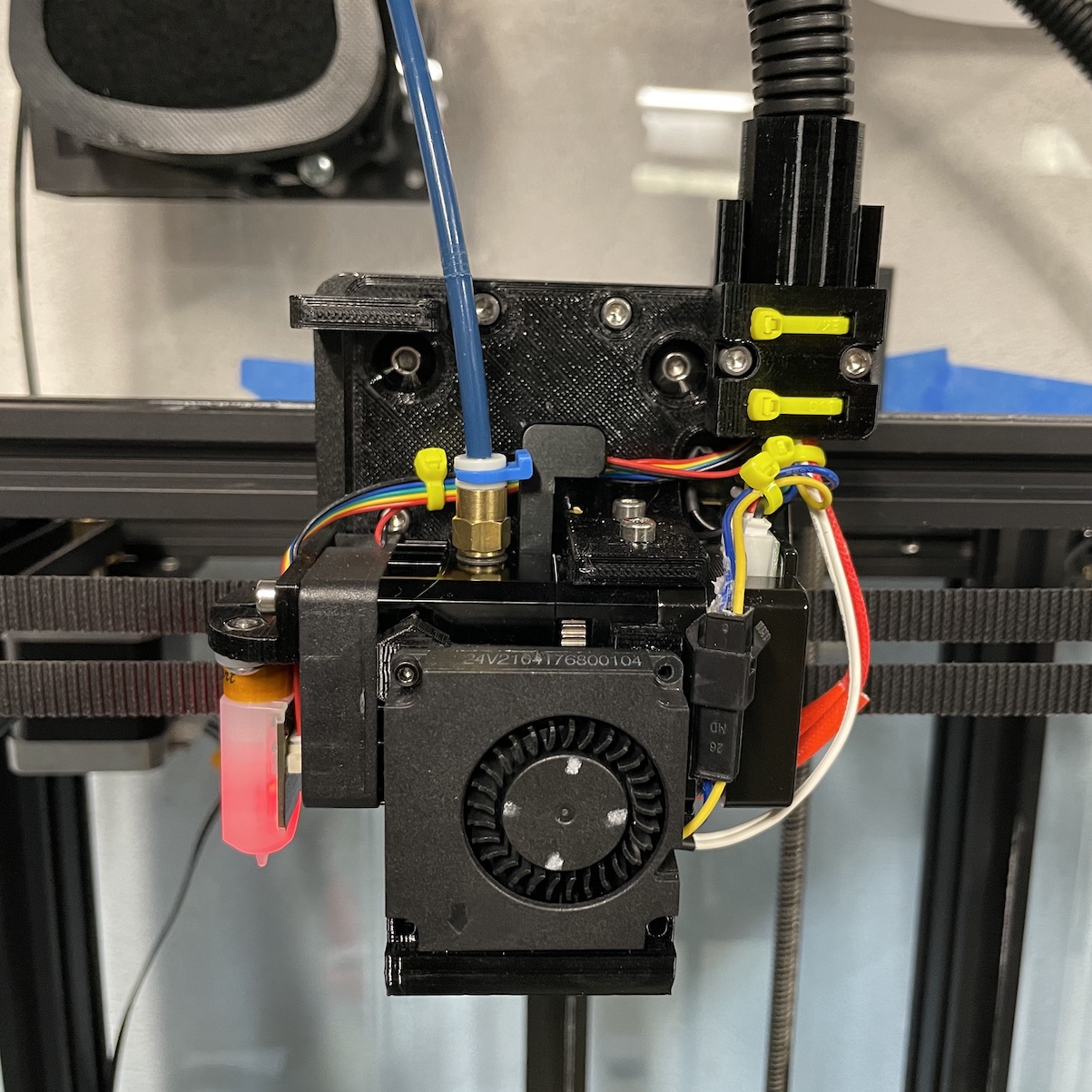 Ender 6 BIQU H2 Mount, Strain relief and Fan duct