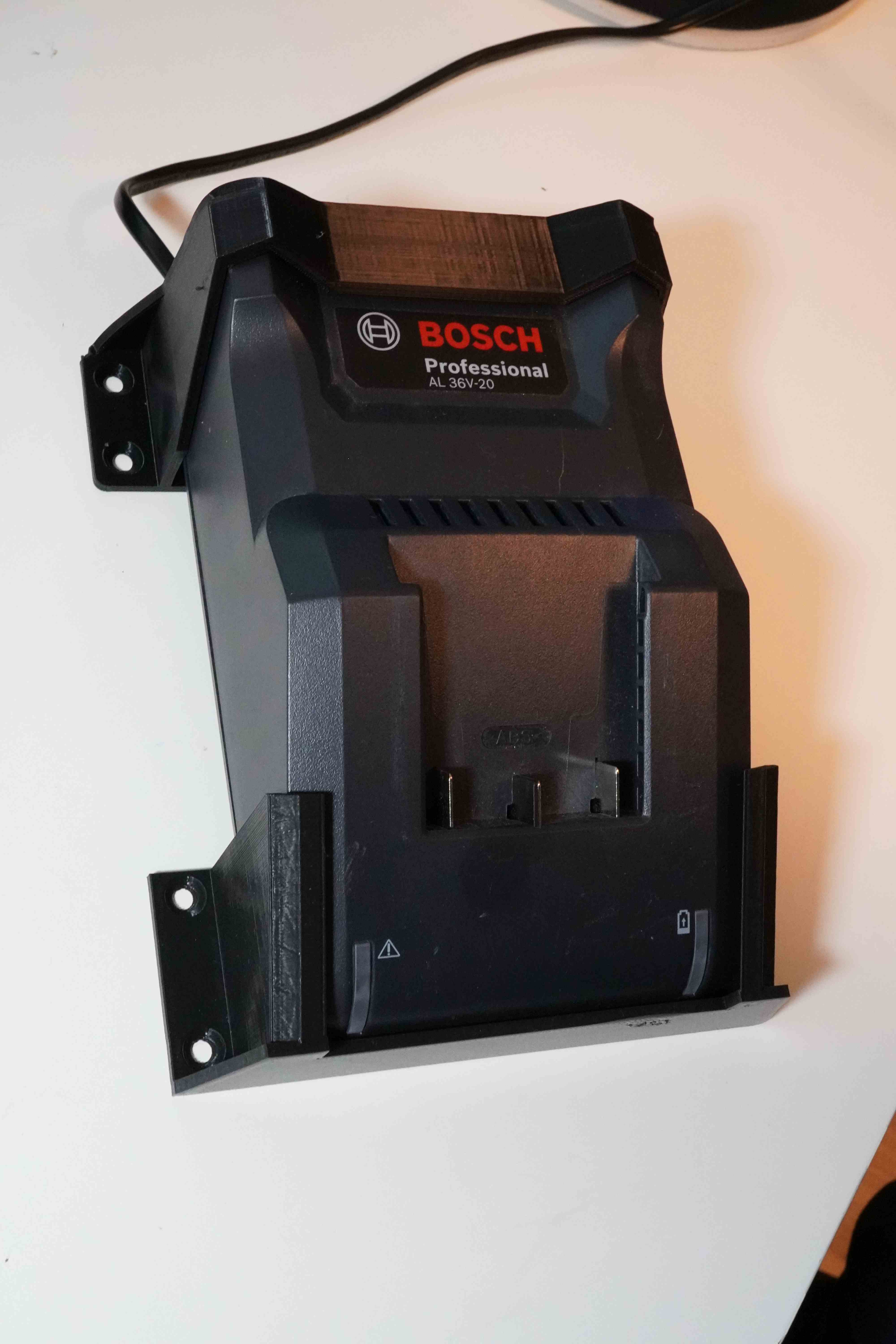 Wall mount for Bosch battery charger AL 36V-20 - Wandhalter für Akku Ladegerät