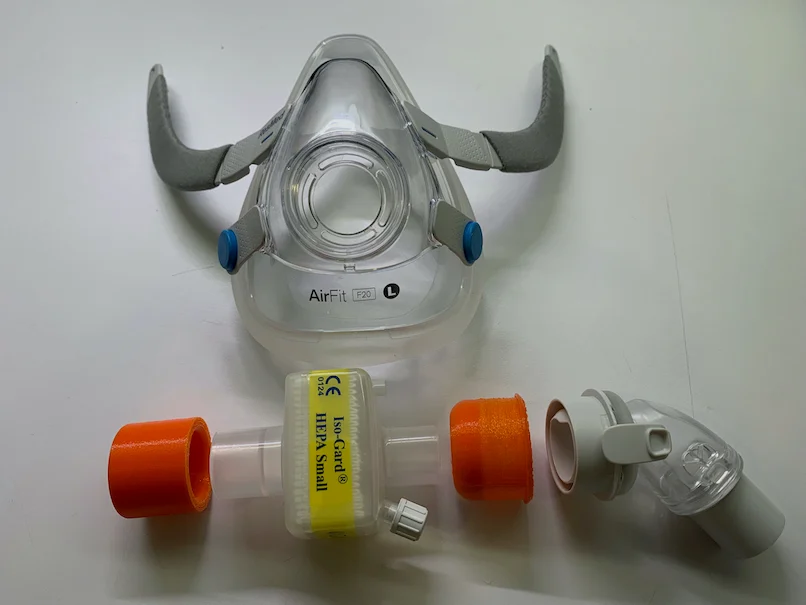 ResMed NPPV Mask filter adaptor