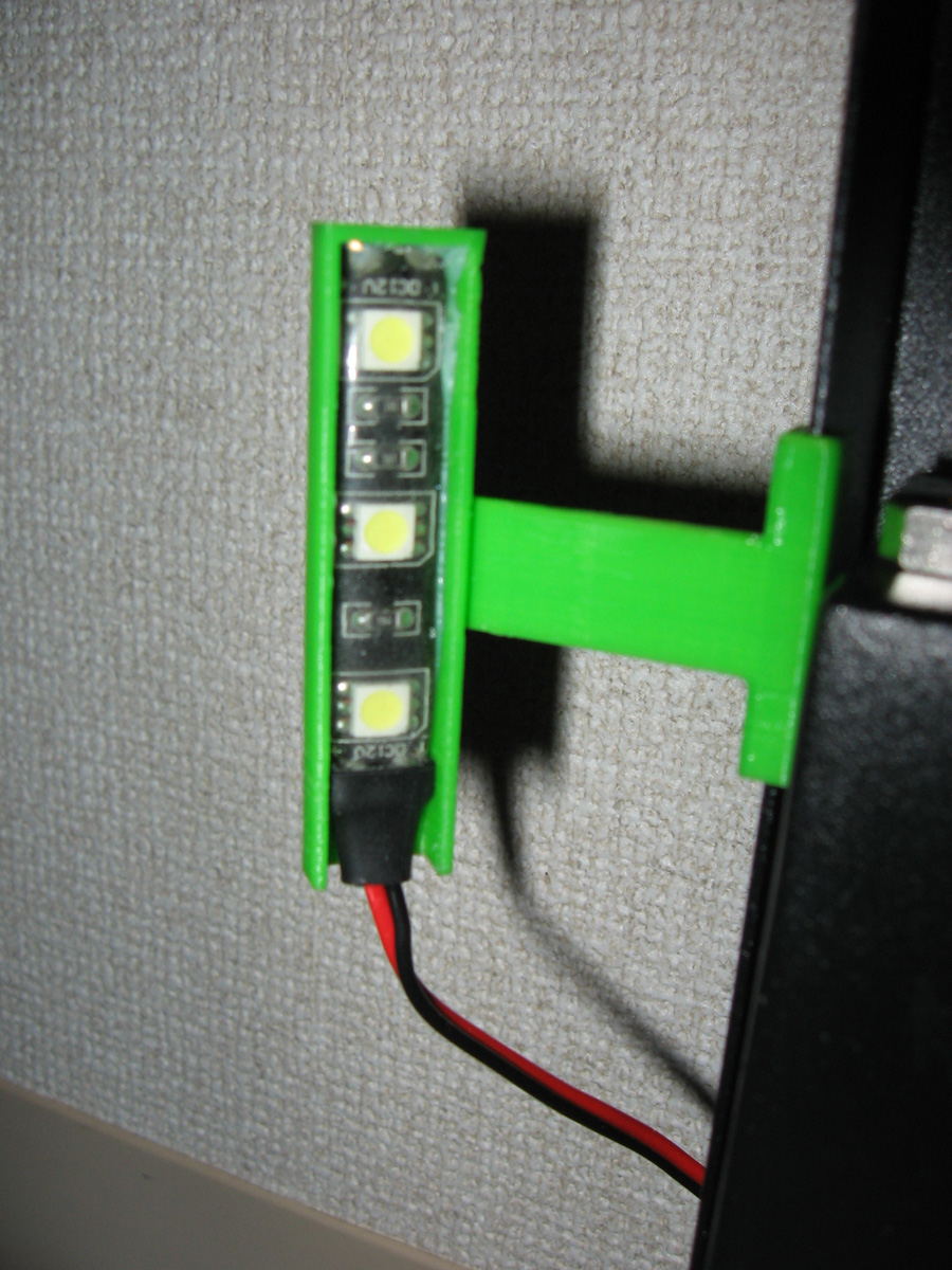 LED Light Mounting Clip (Anycubic i3 Mega Compatible)