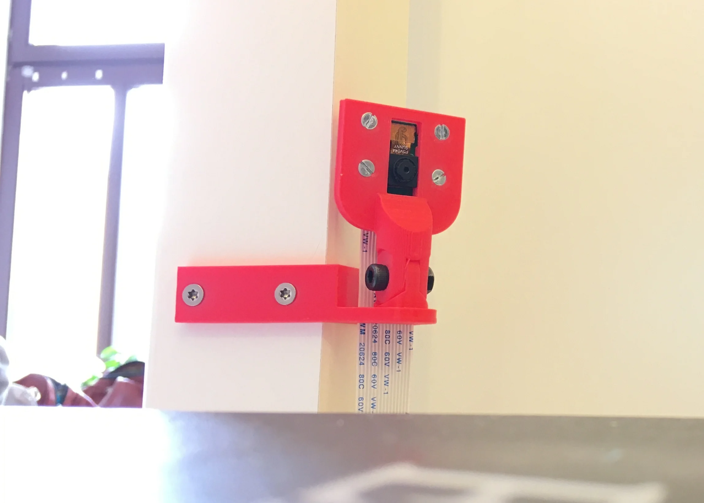 IKEA Lack Enclosure Raspberry Pi cam holder 45°