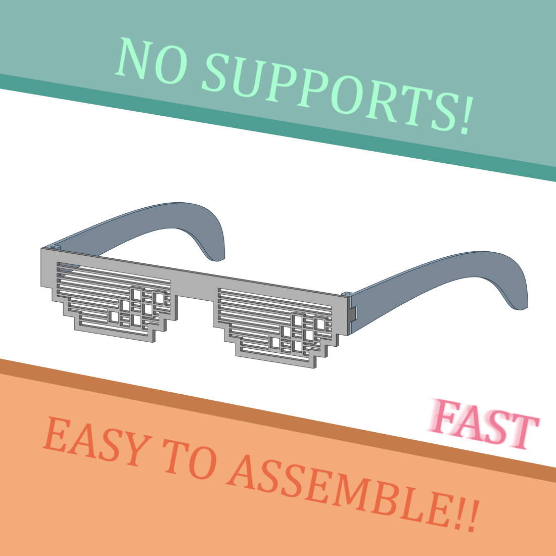 Deal with it glasses - filament joint!